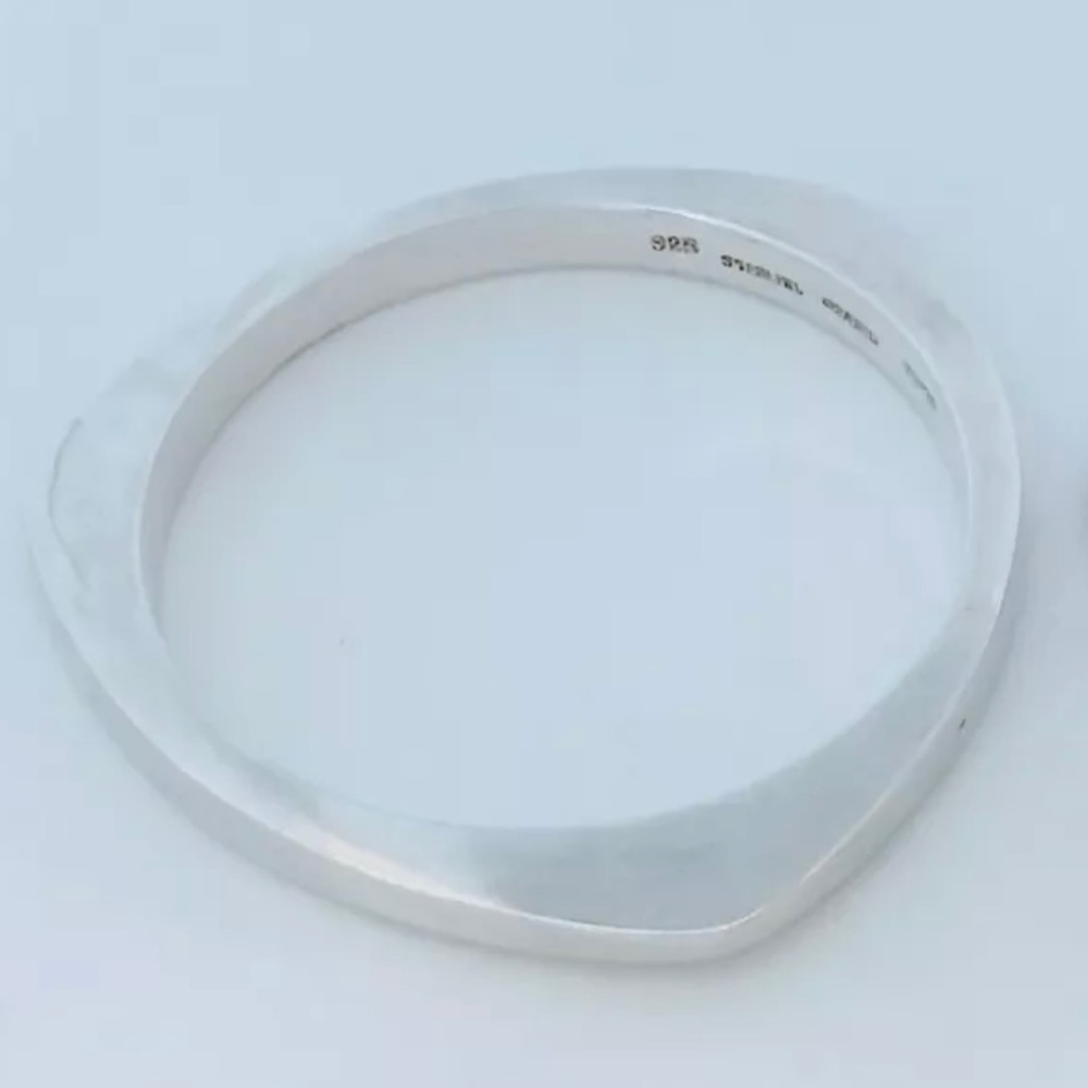 Taxco Mexico Sterling Silver 925 TS-19 Modernist Vintage Bangle Bracelet 34 g